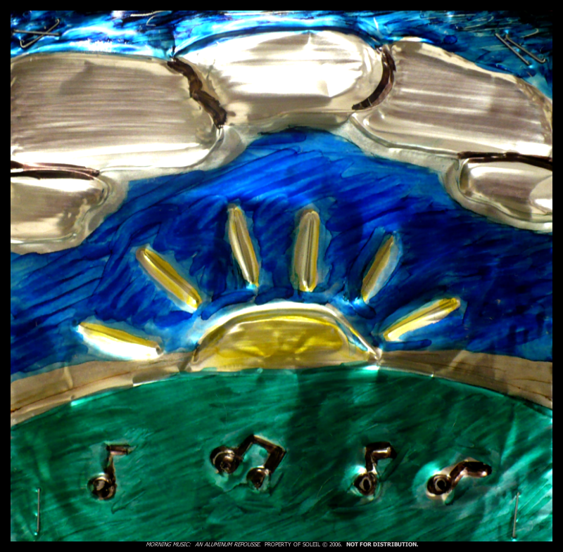 Morning Music: An Aluminum Repousse (2006) (c) Heidi-Collective music distribution