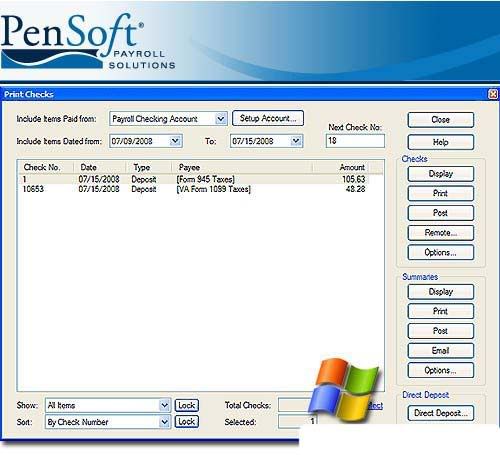 برنامج PenSoft Payroll 2009 v3.09.2.03 Accounting Edition BEAN