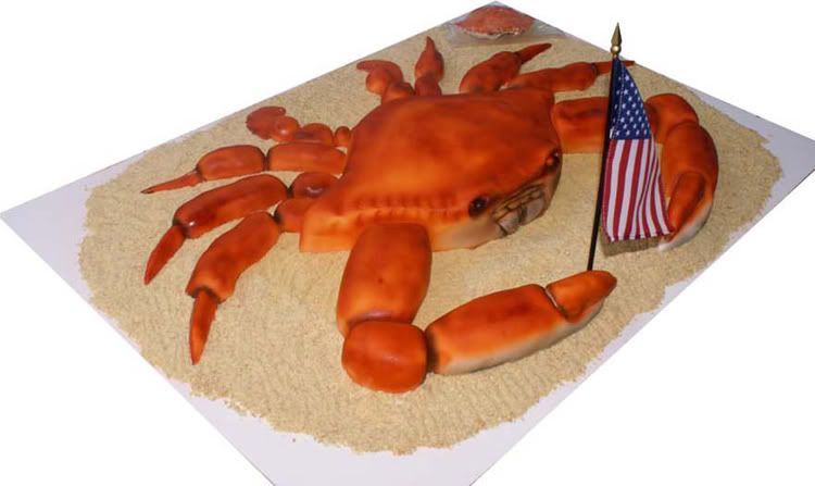 fondant crab