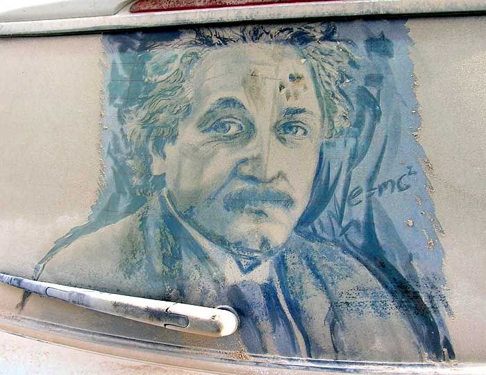 scott wade,einstein,dirty car art