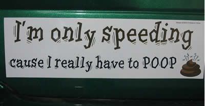 Religious  Funny Bumper Stickers on Speeding Graphics Code   Speeding Comments   Pictures