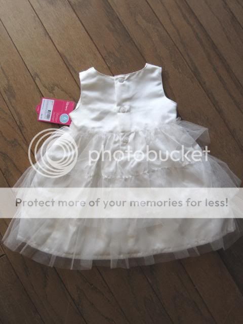 Girls White Dress Baby Size 6 24 months Carters 2 pc 664454515413 