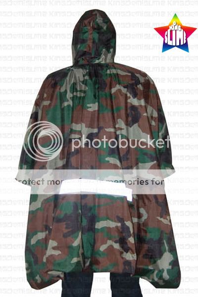 Multi Poncho Raincoat Rain cover Camping mat Camouflage  