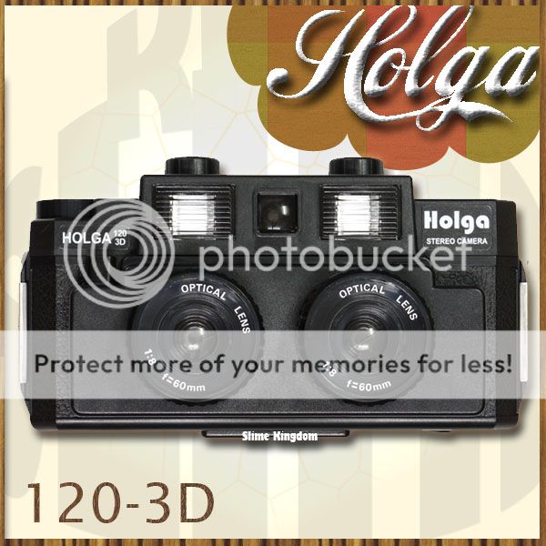 Holga 120 3D Stereo 120 Film Camera 4C flash 3D  