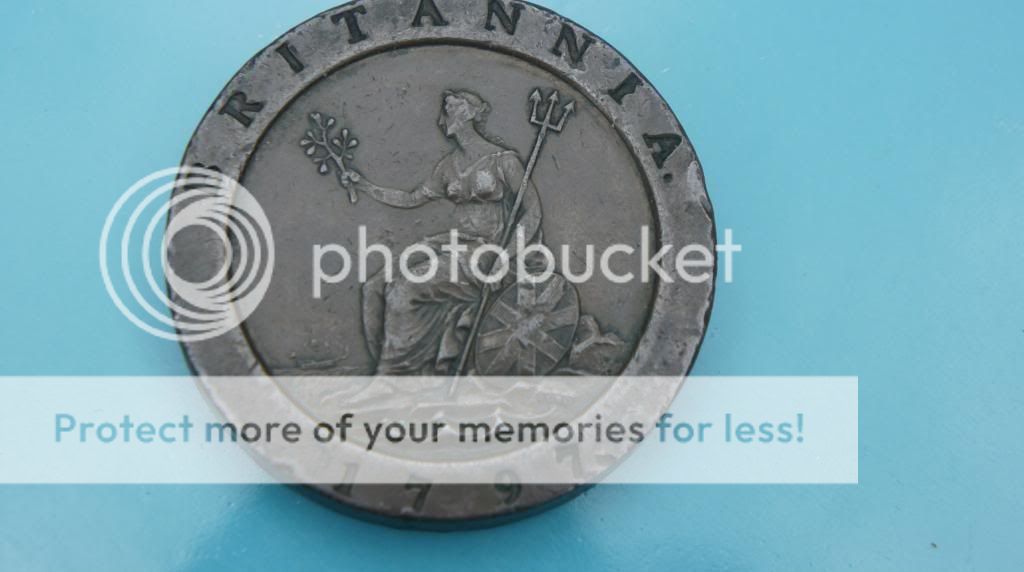 high grade george iii 1797 cartwheel twopence un