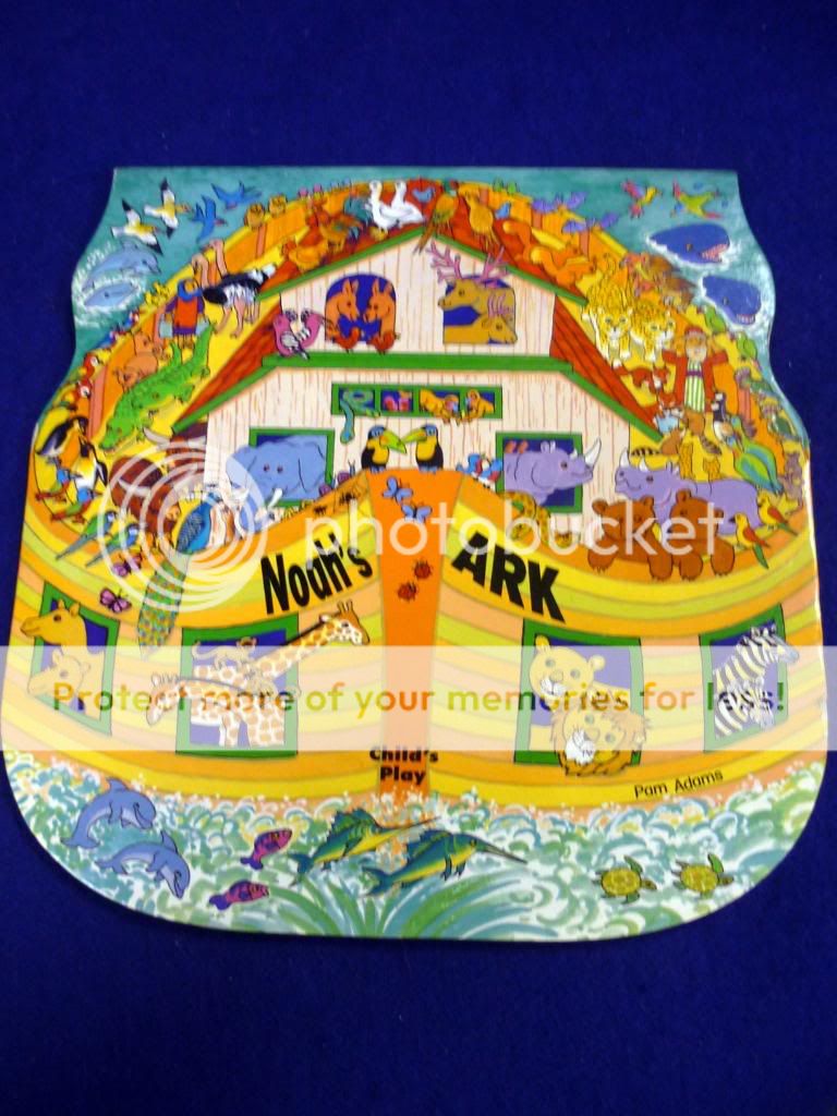 HARDCOVER BOARD BOOK NOAHS ARK PAM ADAMS 1998 LARGE  