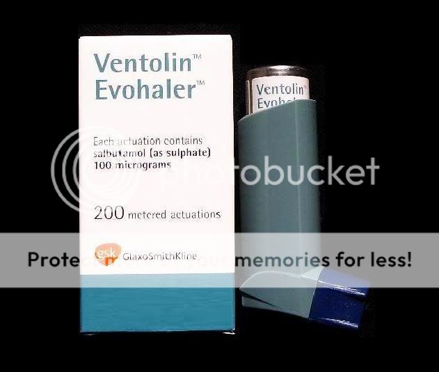 2 X Ventolin Evohaler Asthma Nasal Inhaler FREE SHIP